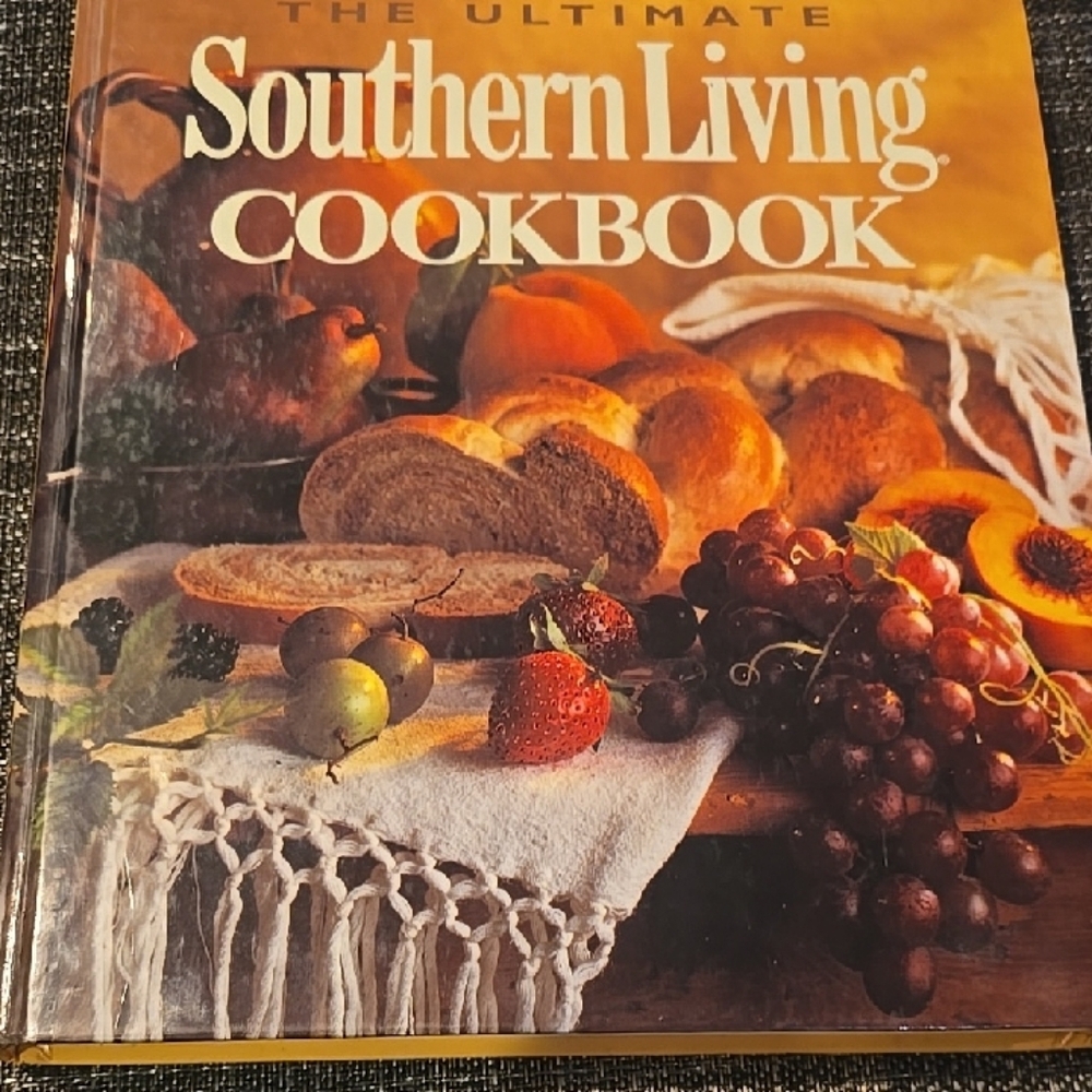 Southern Living Cookbook with Orange and Brown Cover